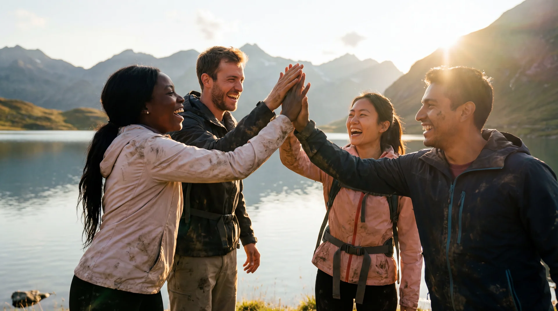 Groupe de personnes partageant une expérience collective